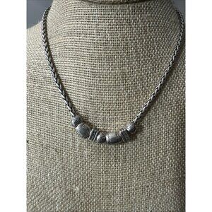 Brighton Calypso Sliding Etched Bead Charm Necklace